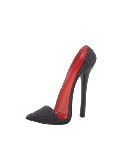 SPARKLE BLACK SHOE PHONE HOLDER